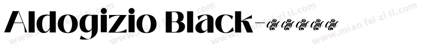 Aldogizio Black字体转换